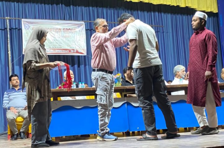 50+ એજ્યુકેશન ગ્રુપ, આણંદ દ્વારા તેજસ્વી વિધાર્થીઓ નો ઈનામ વિતરણ કાર્યક્રમ યોજાયો