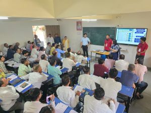 ઝાડેશ્વર સ્થિત કે.જી.એમ.હાઈસ્કૂલ ખાતે સ્થાનિક સ્વરાજ્યની ચૂંટણી માટે પોલિંગ સ્ટાફને તાલીમ અપાઈ.