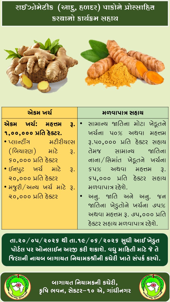 ભરૂચ જિલ્લામાં બાગાયતી ખેતી કરતાં અને કરવા માંગતા ખેડુતો માટે નવી ત્રણ  યોજનાઓ અમલી