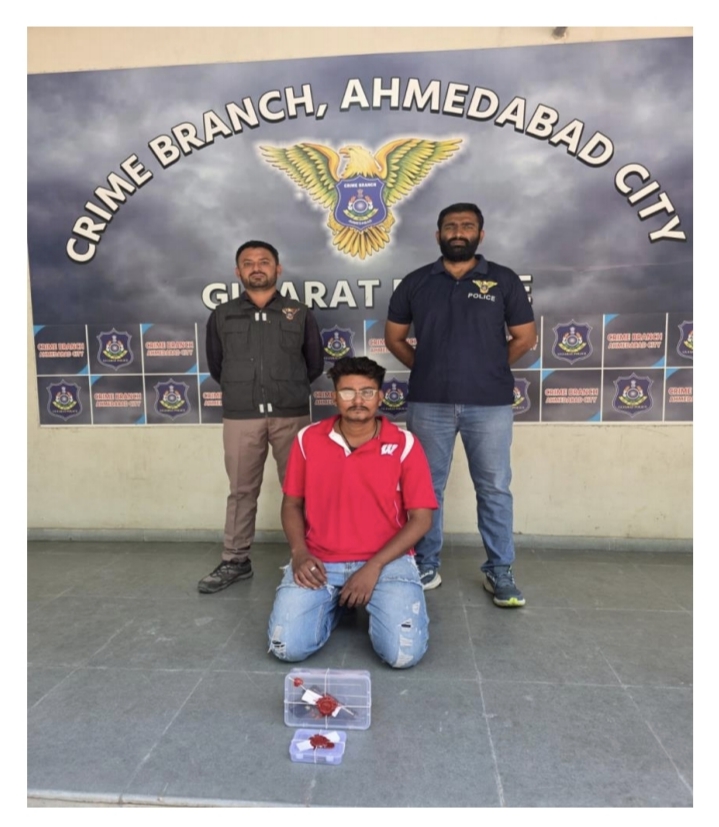 ગેરકાયદે પિસ્તોલ-કારતૂસ સાથે શખ્સ ઝડપાયો..