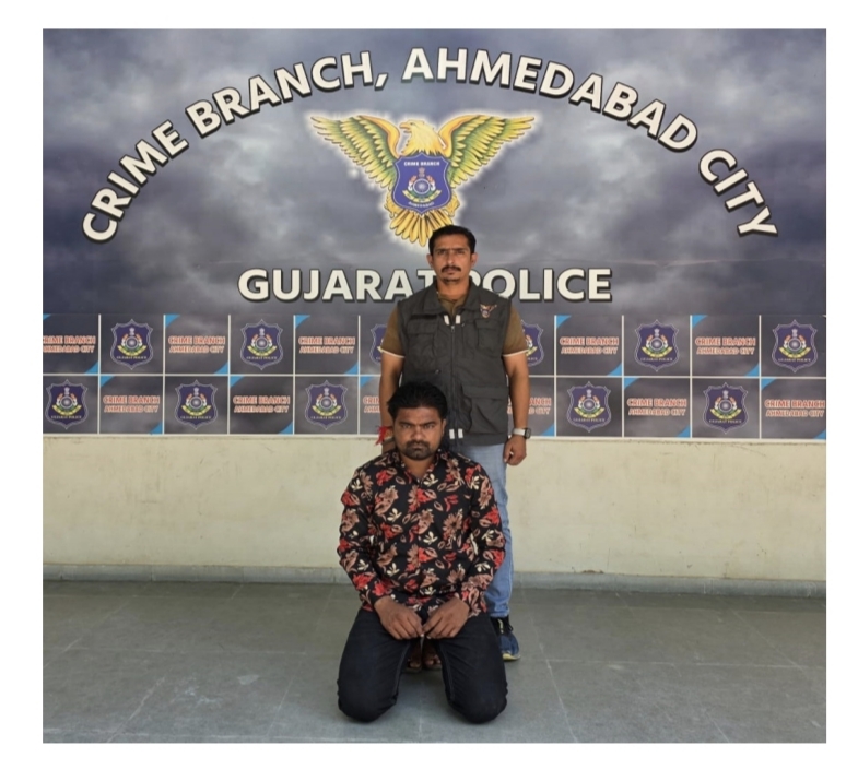 પ્રોહીબીશનના ગુનામાં એક વર્ષથી નાસતો ફરતો આરોપી ઝડપાયો, ક્રાઈમ બ્રાન્ચની કાર્યવાહી..